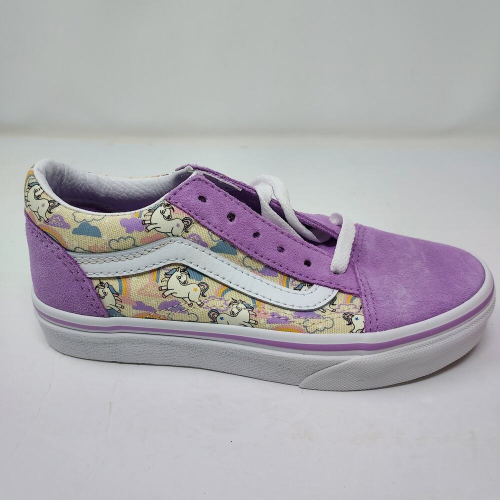 NEW Vans 'Glow In The Dark' Mythical Unicorns Glow Sheer Lilac Size 1 - Picture 3 of 9